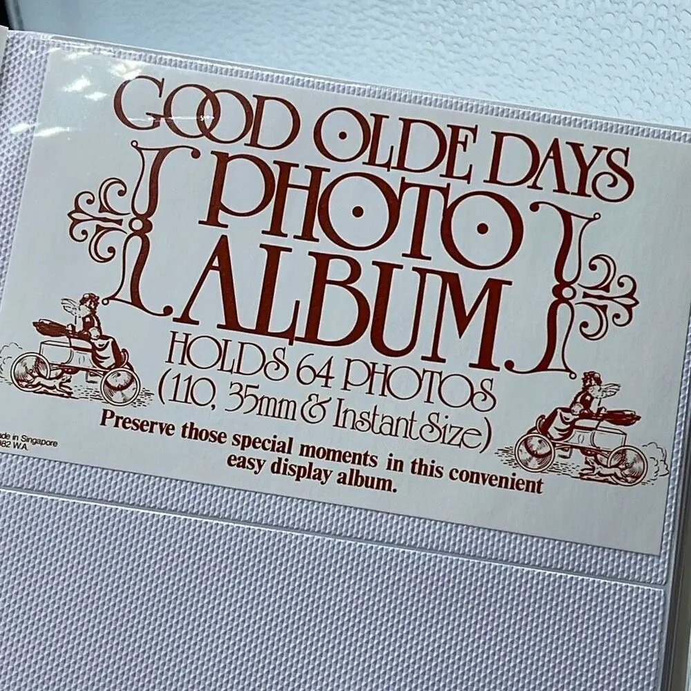 Vintage 1982 Good Olde Days Photo Album in original packaging